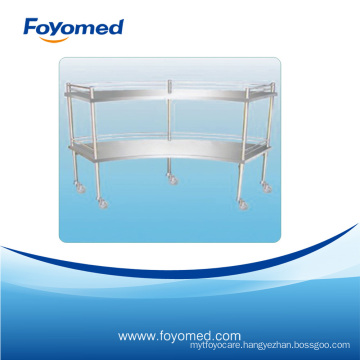 Stainless fan-shaped Medical Trolley